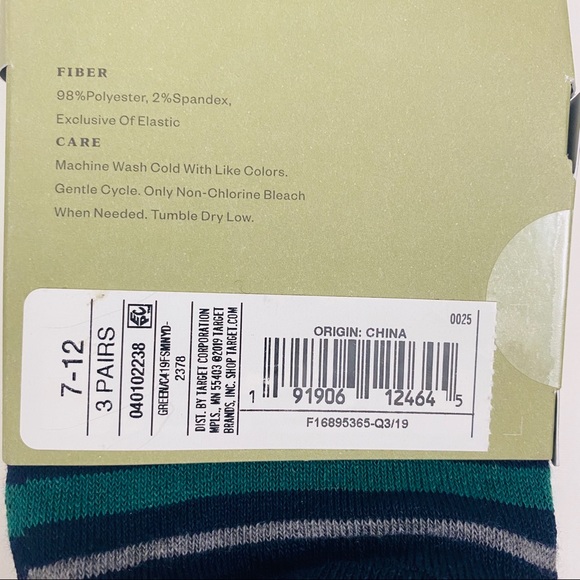 3 Pk Cabin with Snow Crew Socks Casual Goodfellow - Picture 7 of 7